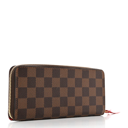 Louis Vuitton Damier Ebene Clemence Wallet Cherry 3 of 7