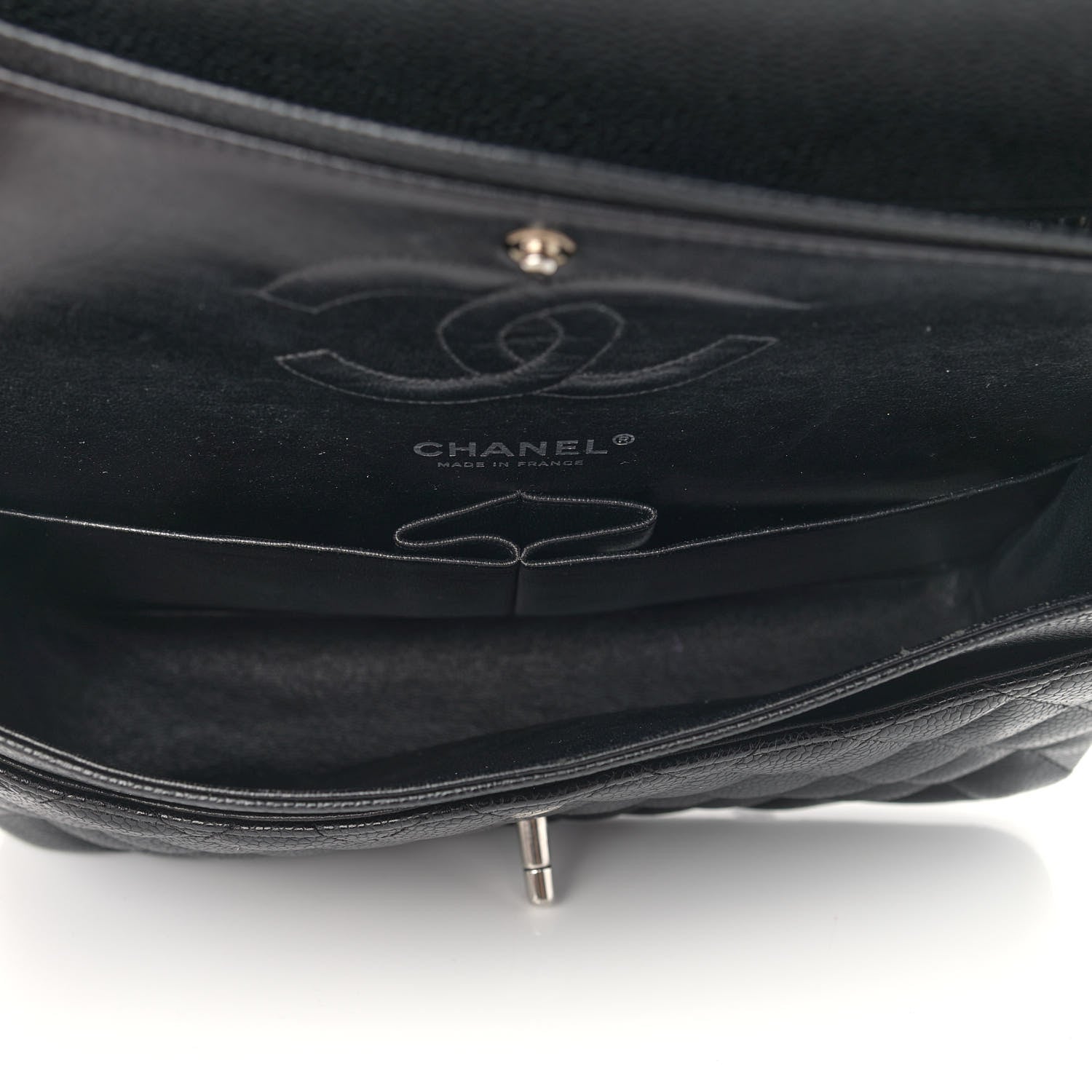 Chanel Caviar Quilted Medium Double Flap Black 5 of 10