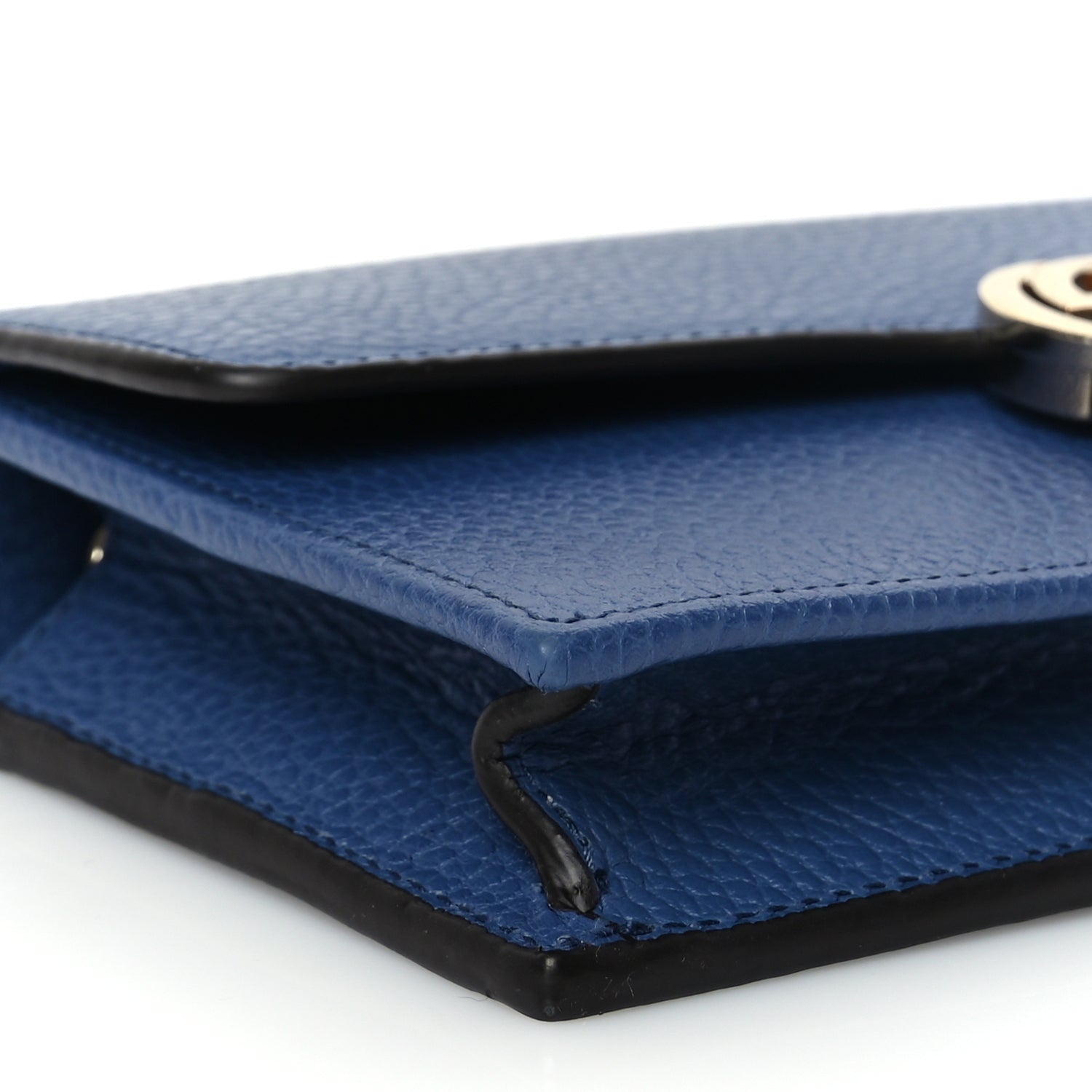 Gucci Dollar Calfskin Interlocking G Chain Wallet  Caspian 7 of 8