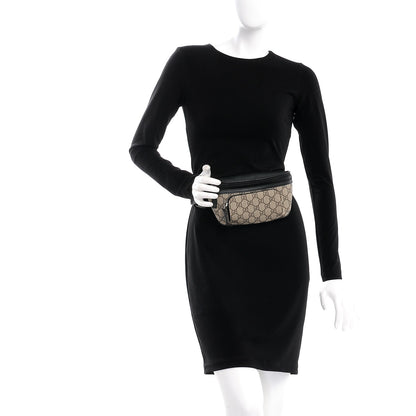 Gucci GG Supreme Monogram Belt Bag Black 2 of 15