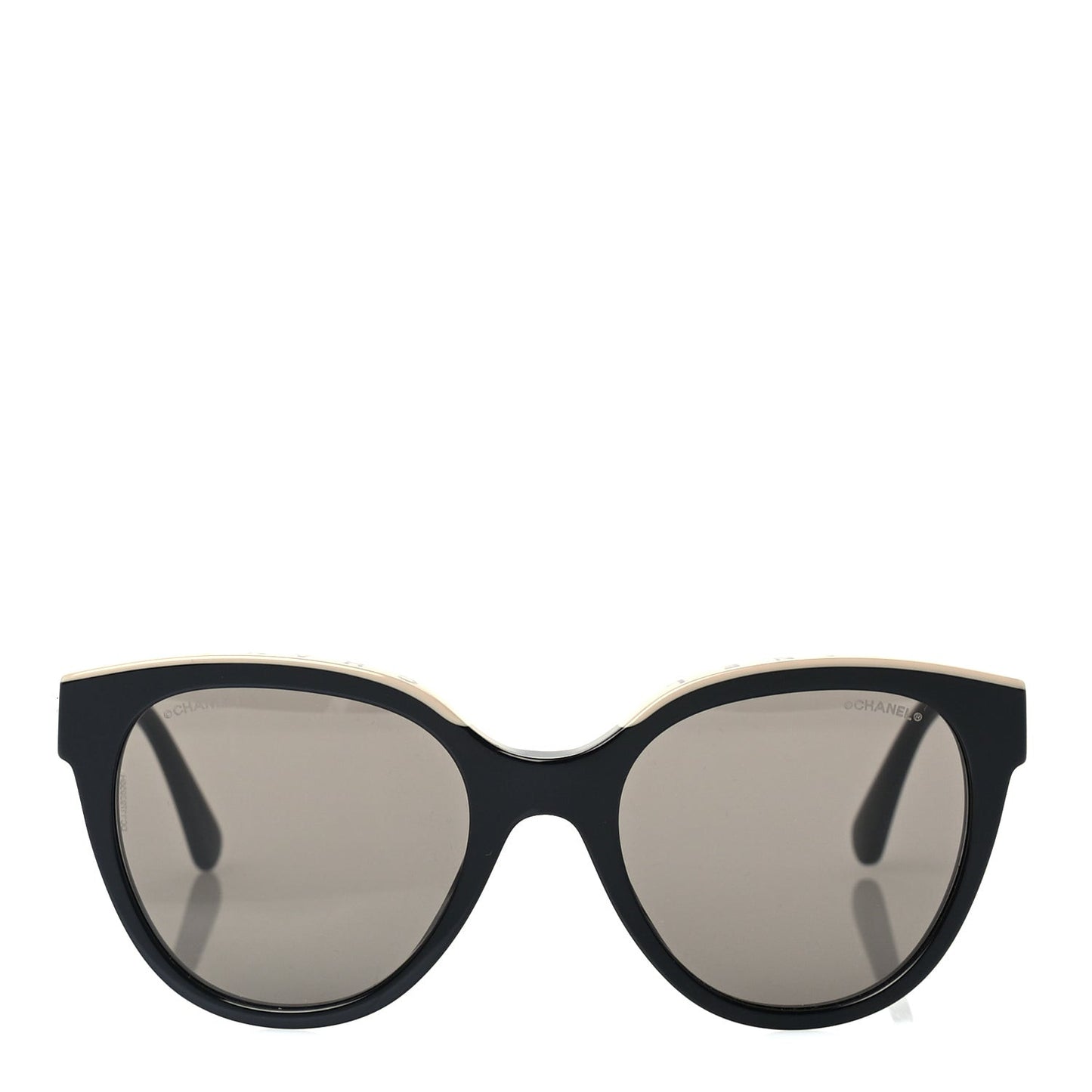 Acetate CC Butterfly Sunglasses 5414 Black Beige