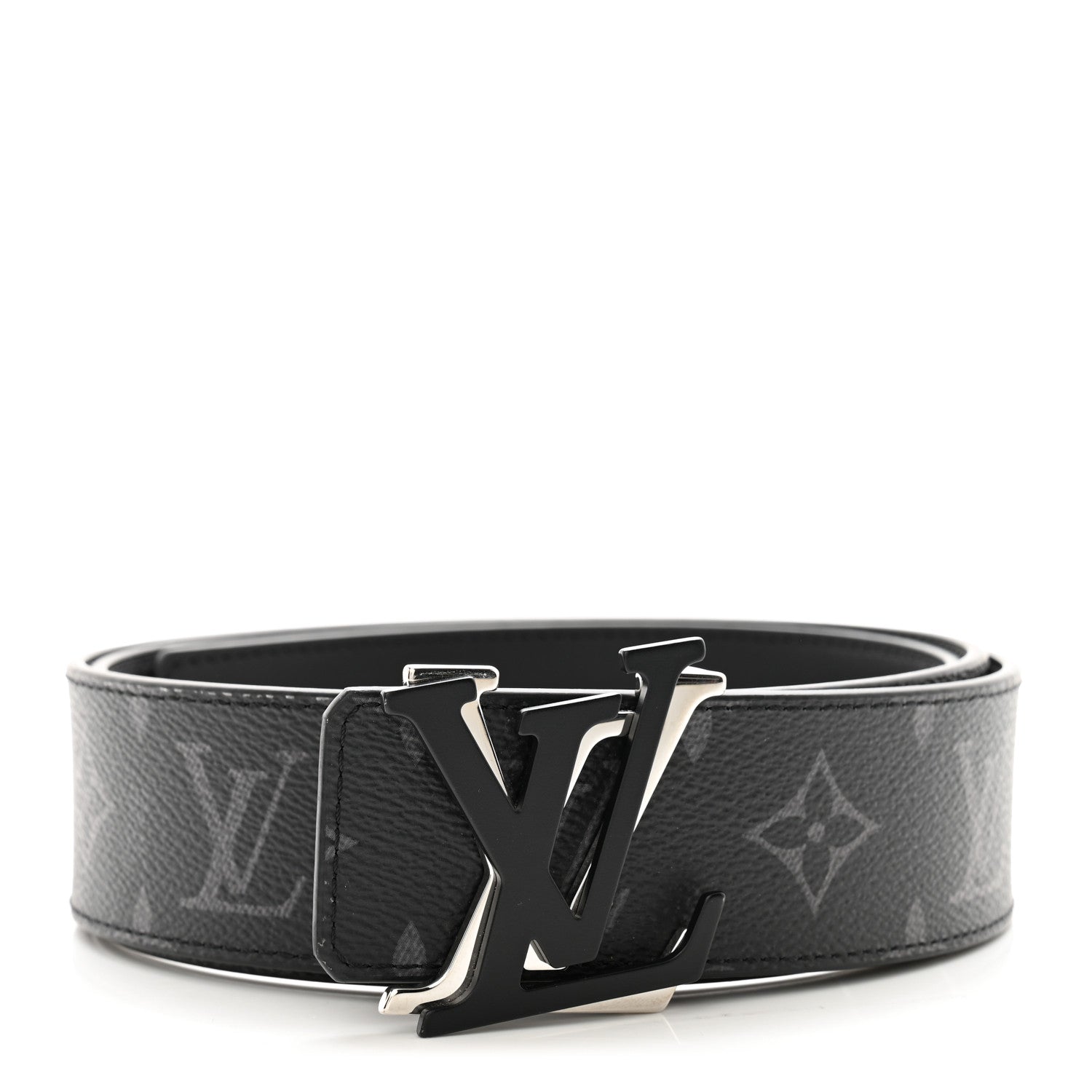 Louis Vuitton Calfskin Monogram Eclipse 40mm Shake LV Initiales Reversible Belt 100 40 1 of 7