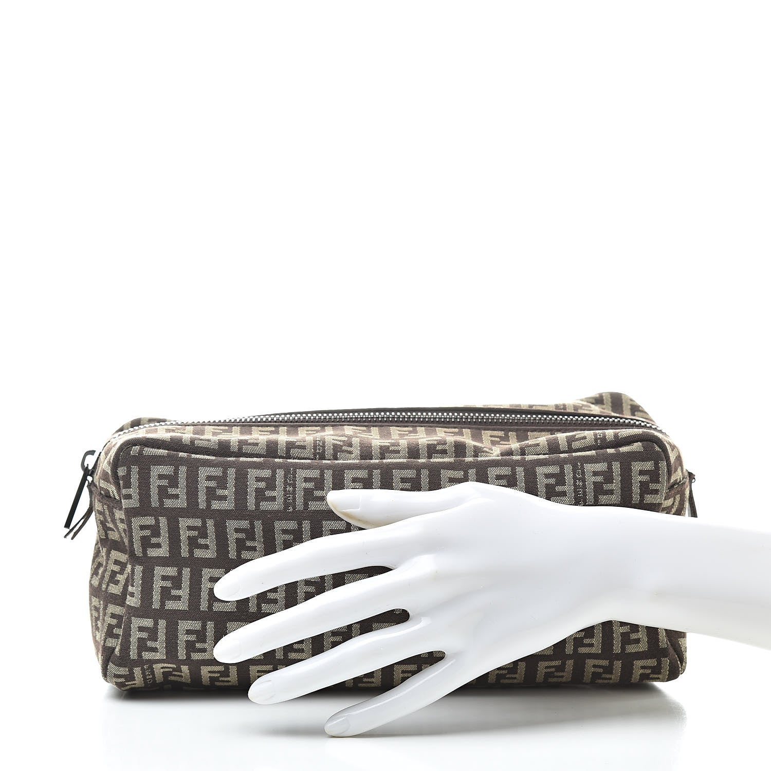 Fendi Zucchino Cosmetic Case Tobacco 2 of 14