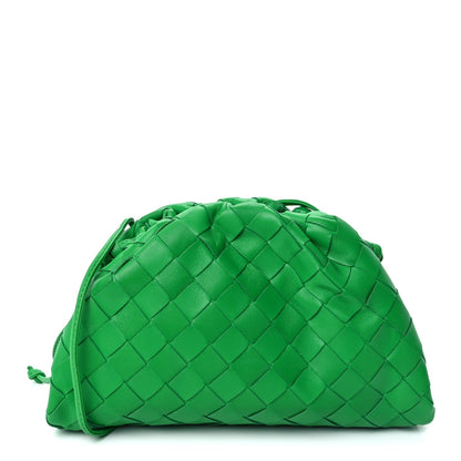 Bottega Veneta Nappa Intrecciato The Mini Pouch Clutch  Parakeet 1 of 8