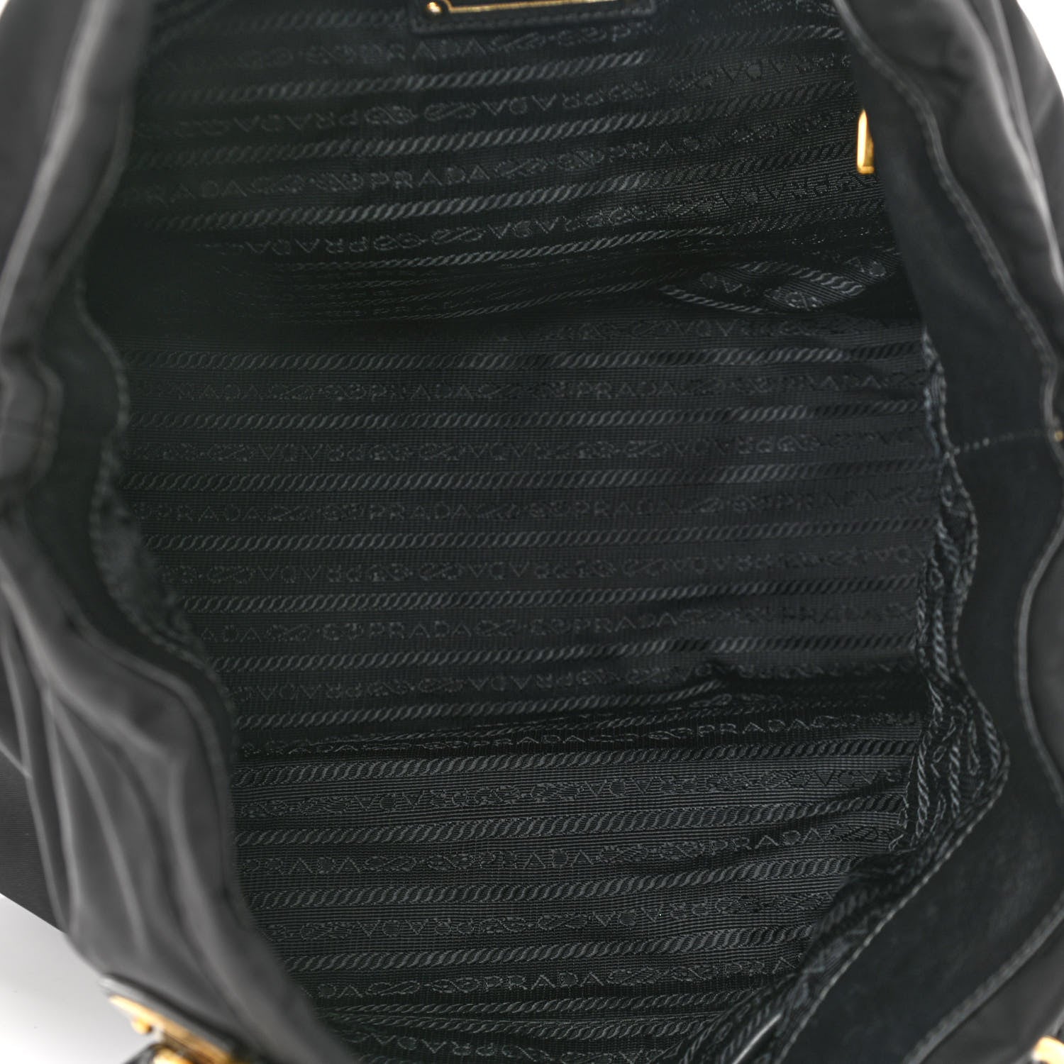 Prada Tessuto Nylon Gaufre Tote Black 4 of 11