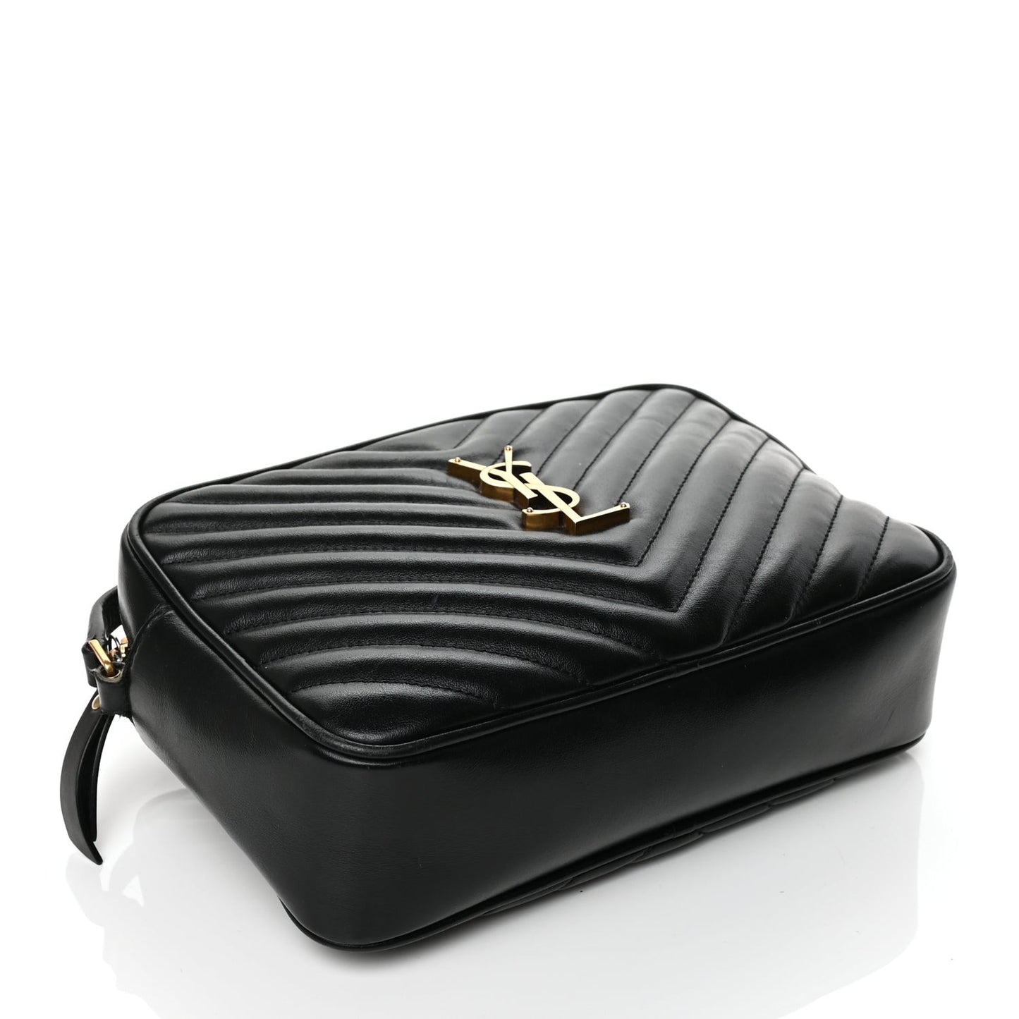 Calfskin Matelasse Monogram Lou Camera Bag Black