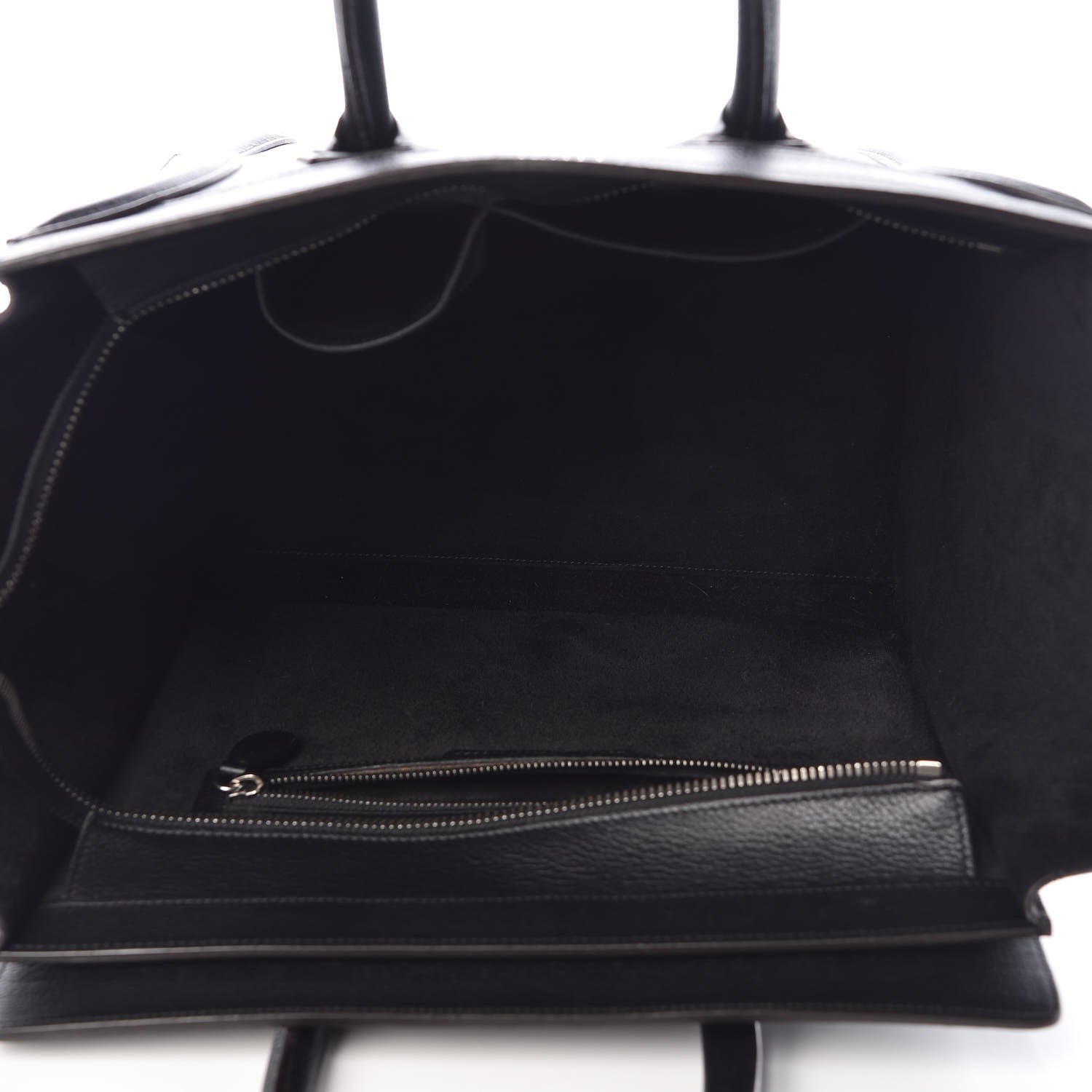 Celine Drummed Calfskin Mini Luggage Black 5 of 6