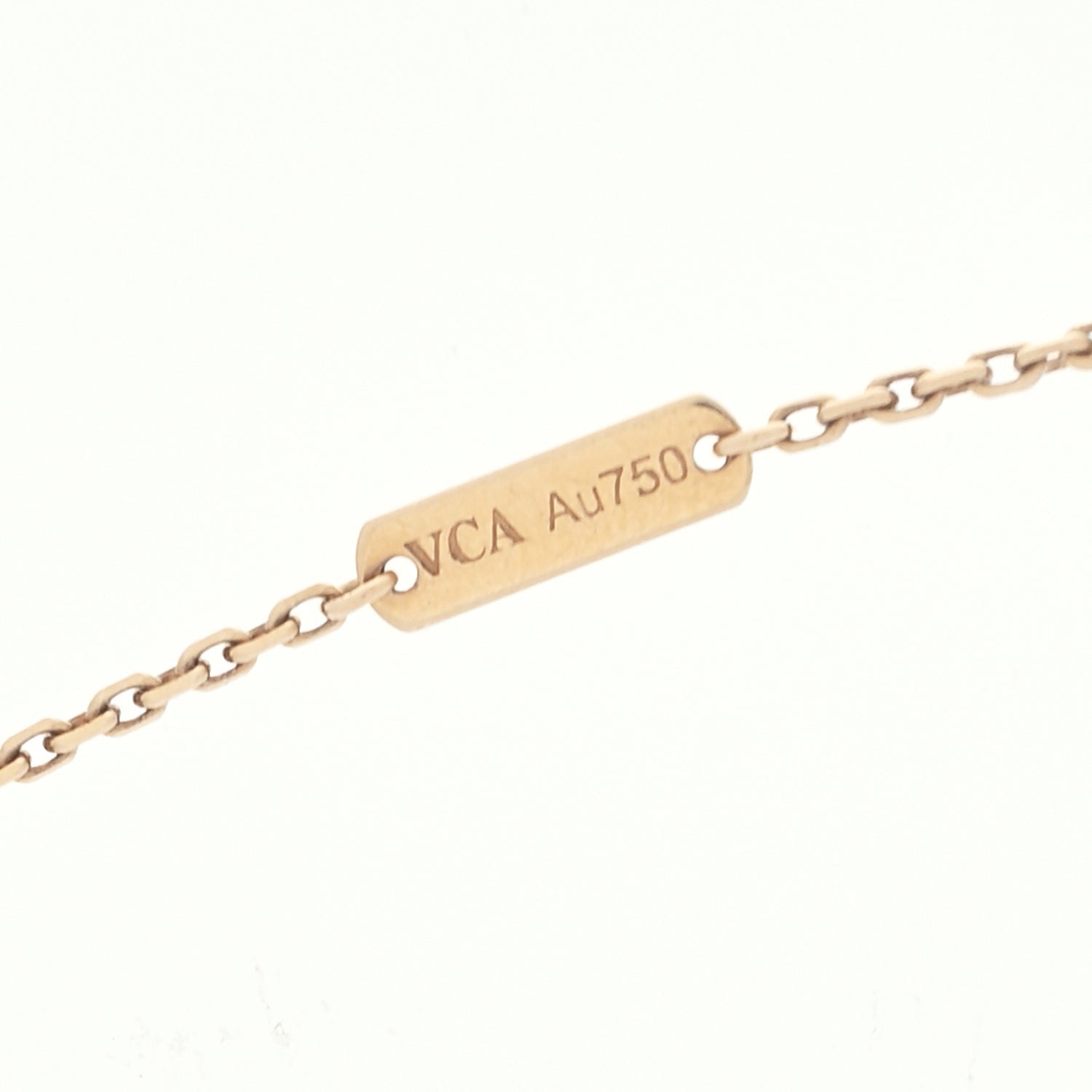 Van Cleef & Arpels 18K Yellow Gold Black Onyx Vintage Alhambra Pendant Necklace 6 of 6