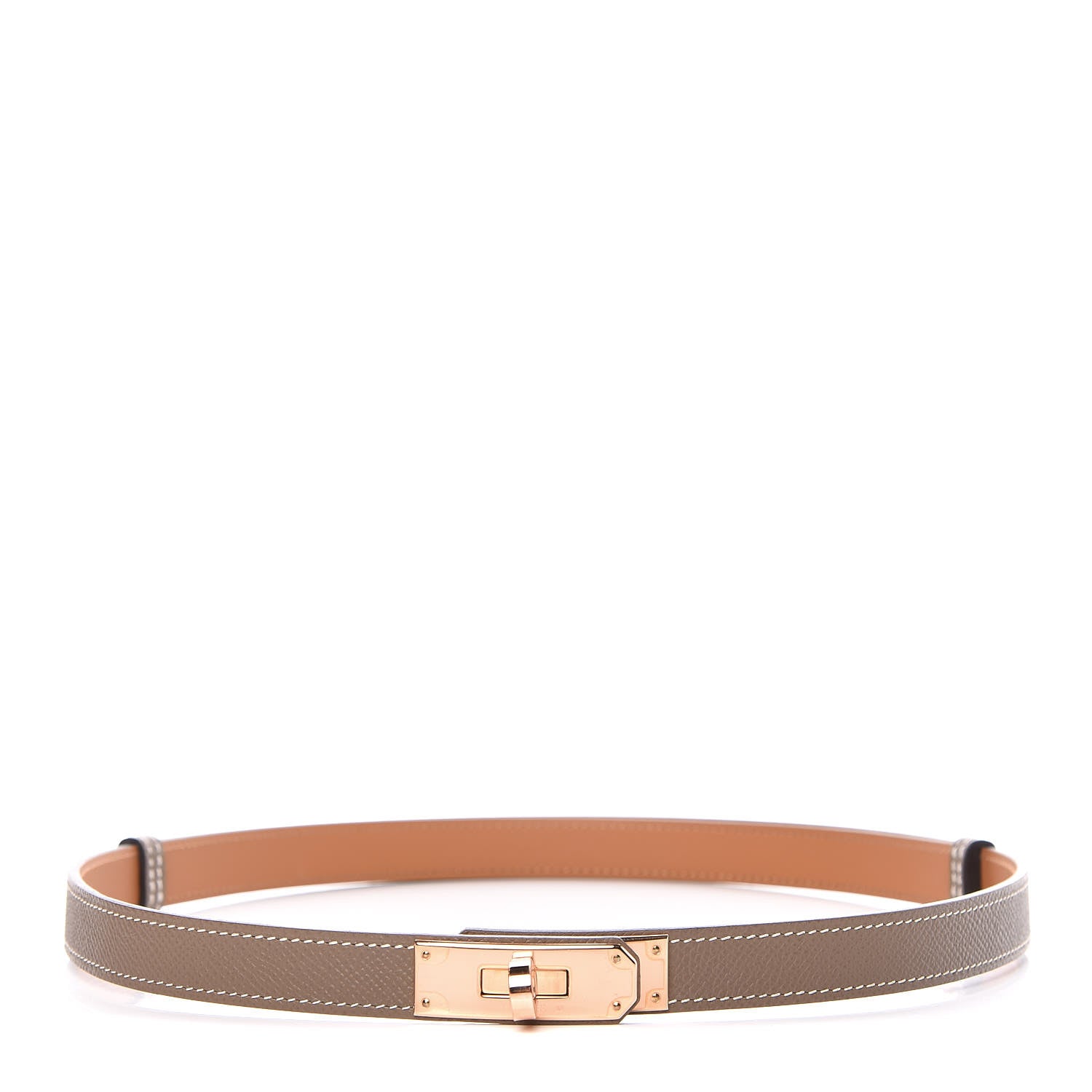 Hermes Epsom Kelly Belt Etoupe 1 of 6