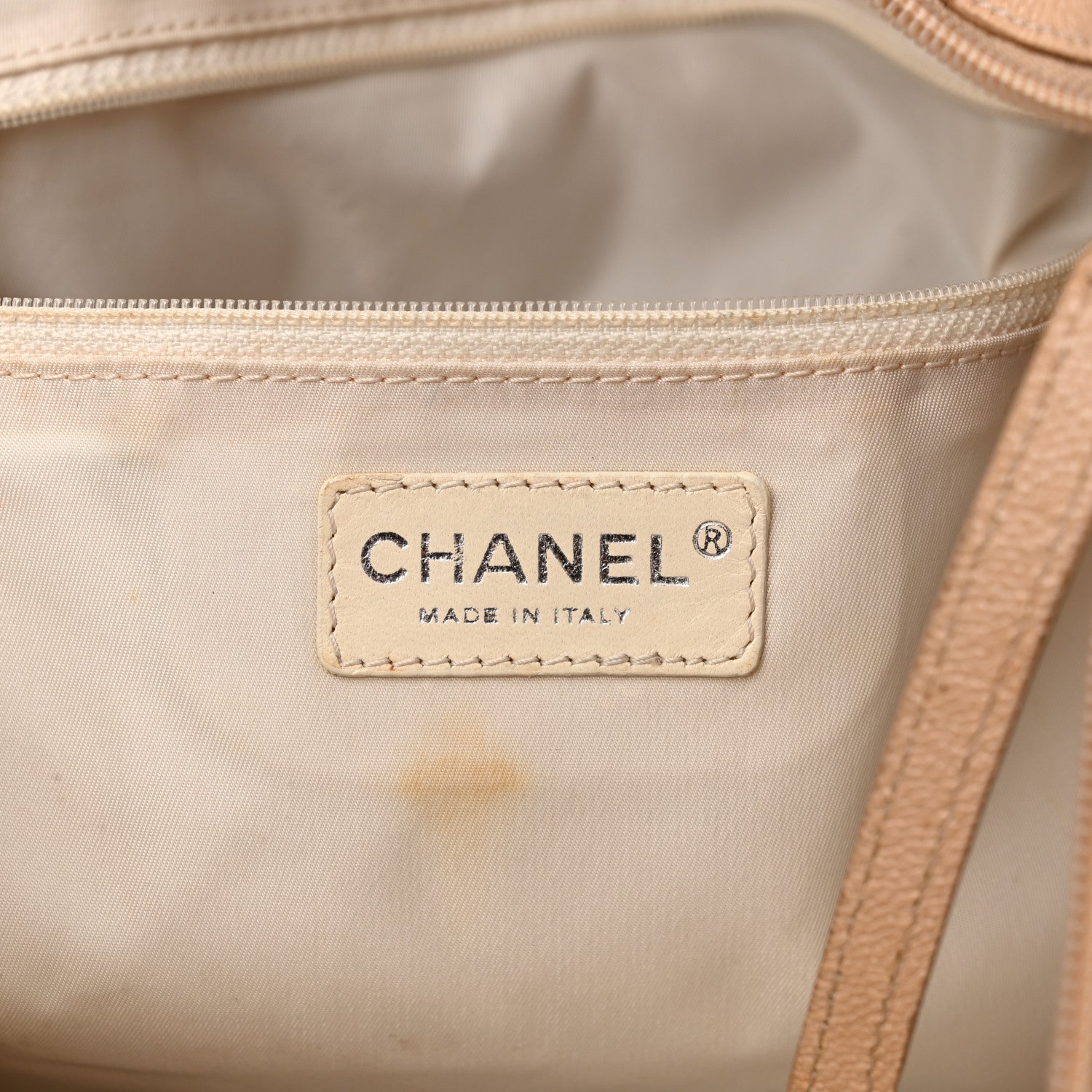 Chanel Metallic Coated Canvas Large Paris Biarritz Tote Gold 6 of 17