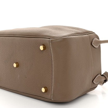 Hermes Taurillon Clemence Lindy 26 Etoupe 10 of 10