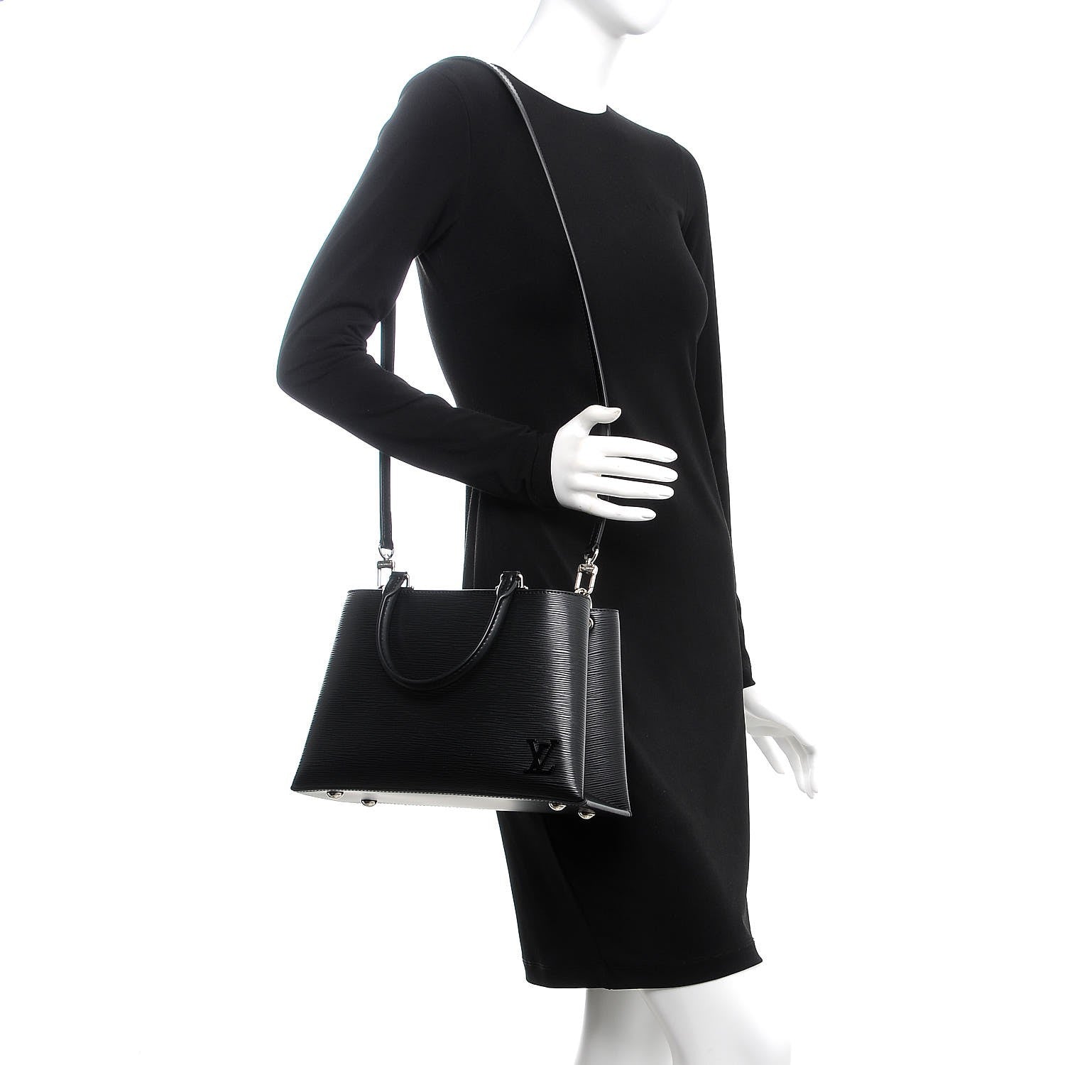 Louis Vuitton Epi Kleber PM Black 2 of 9