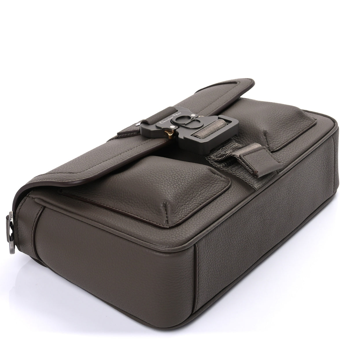 Christian Dior Grained Calfskin Hit The Road Bag Brown 7 of 8