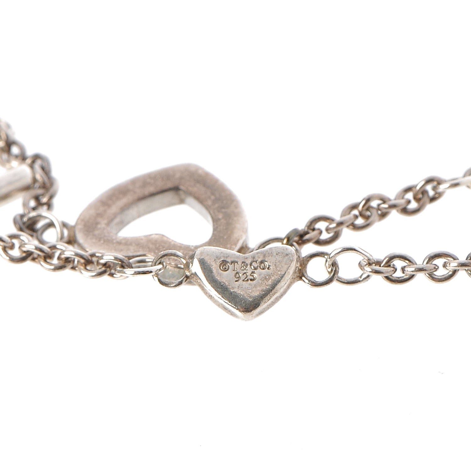 Tiffany Sterling Silver Heart Toggle Bracelet 5 of 6
