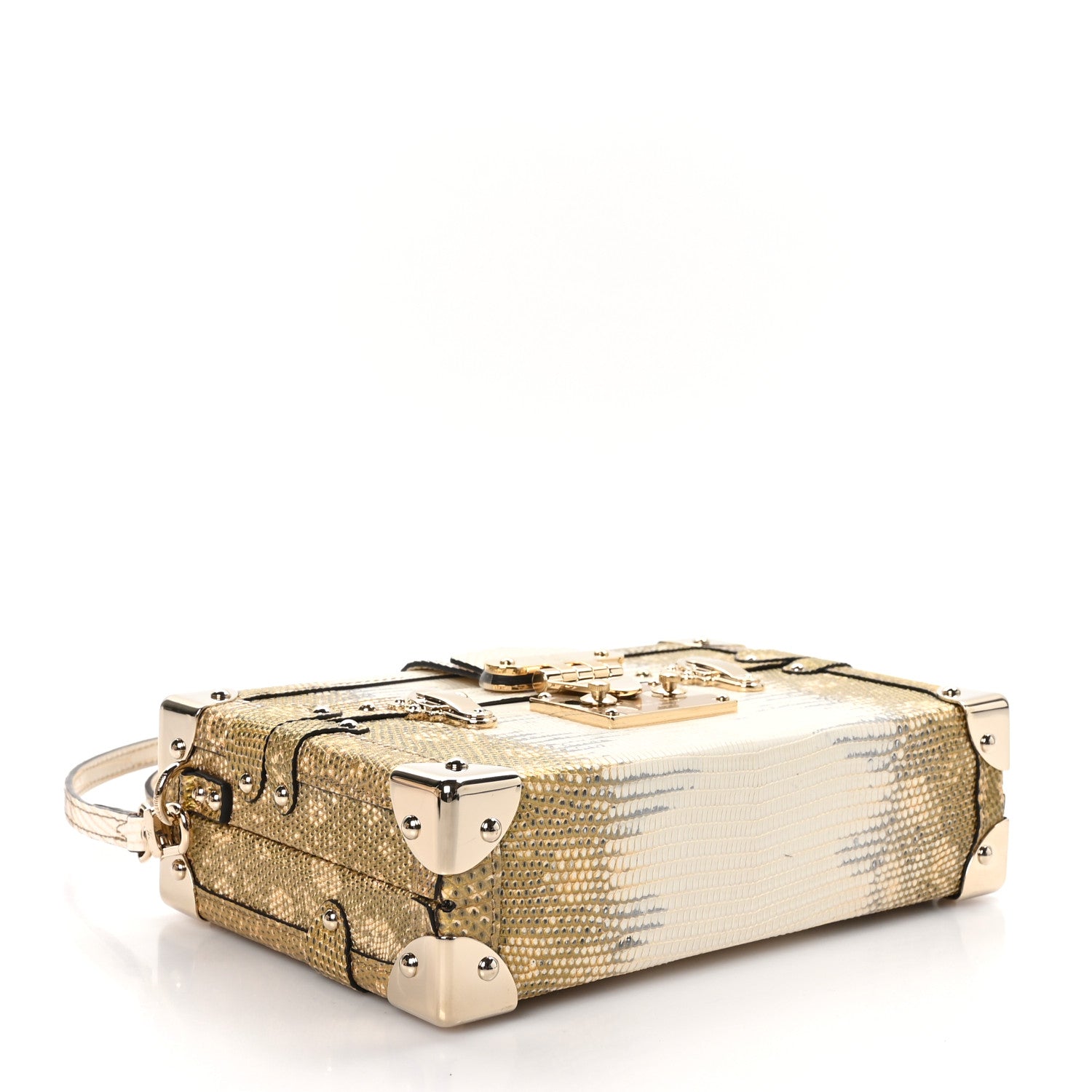 Louis Vuitton Lizard Petite Malle Vegetal Luxe 4 of 9