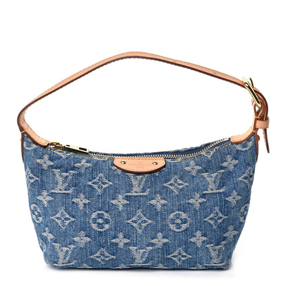 Louis Vuitton Monogram Denim Hills Pochette Blue 1 of 9