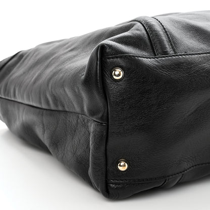 Gucci Calfskin Medium Britt Tote Black 9 of 11