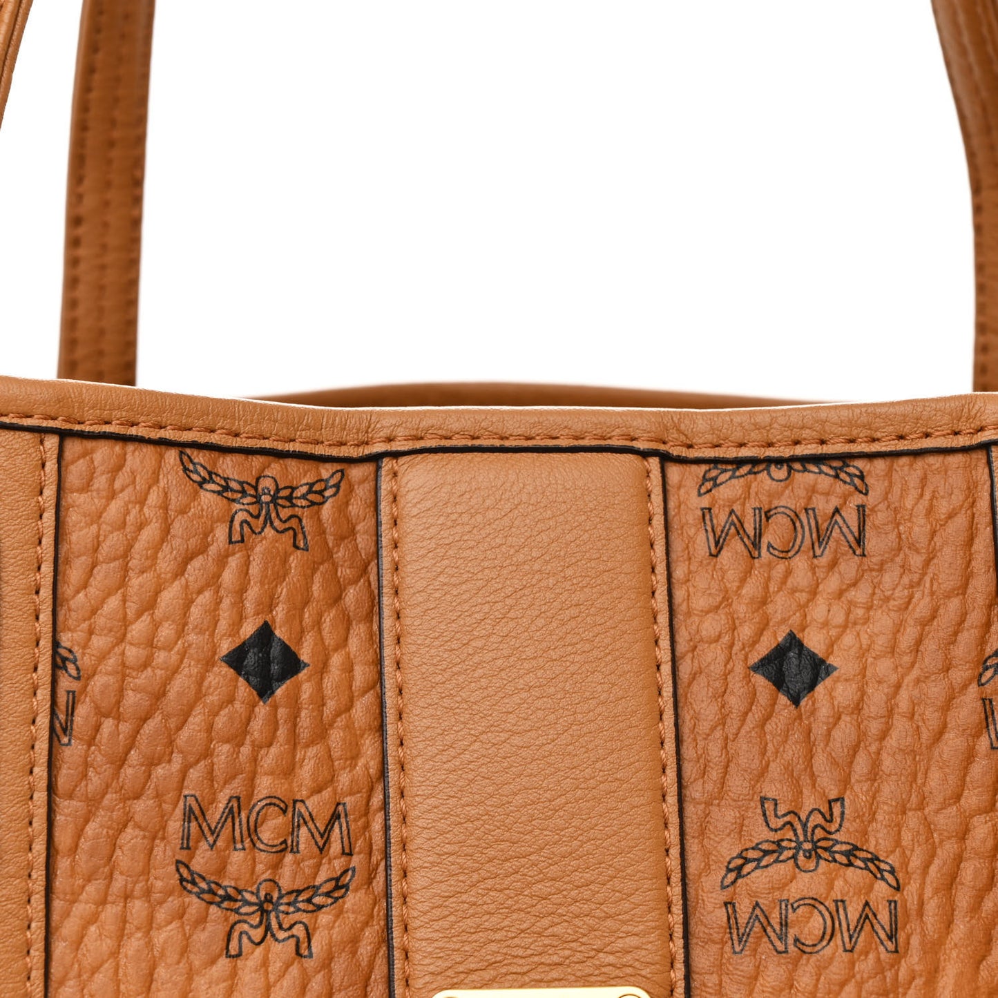 Visetos Large Liz Reversible Shopper Tote Cognac