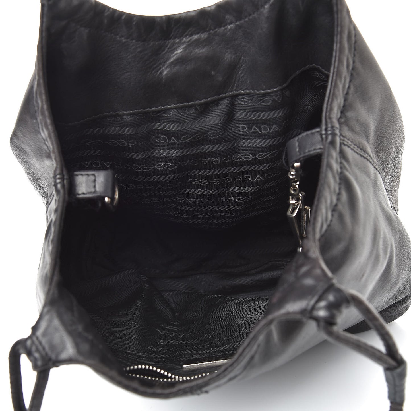 Glace Calfskin Shoulder Bag Black