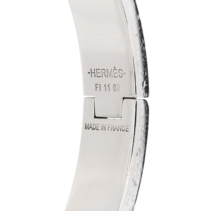 Hermes Enamel Narrow Clic Clac H Bracelet PM White 4 of 4