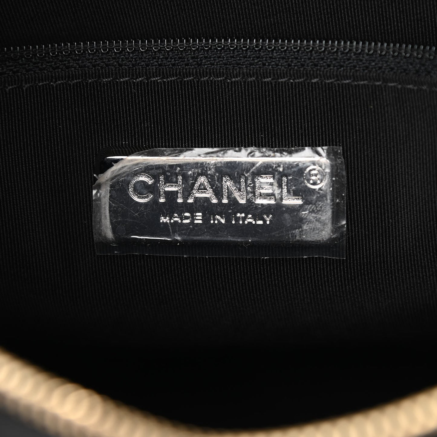 Crocodile Embossed Calfskin Medium Gabrielle Cocodile Hobo Black