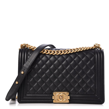 Chanel Calfskin Quilted New Medium Boy Flap Black 1 of 13