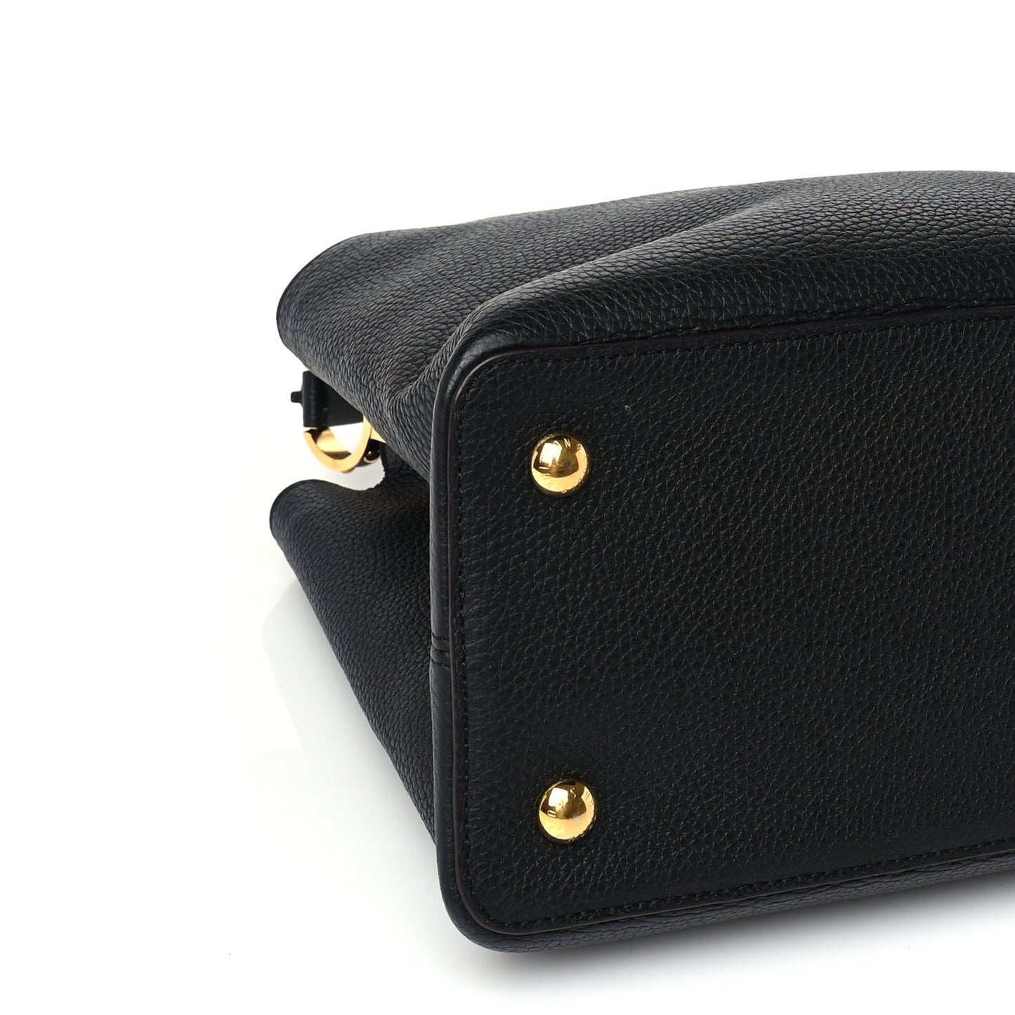 Taurillon Capucines MM  Black Fuchsia
