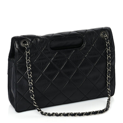 Chanel Washed Lambskin Jumbo Take Away Flap Black 2 of 9