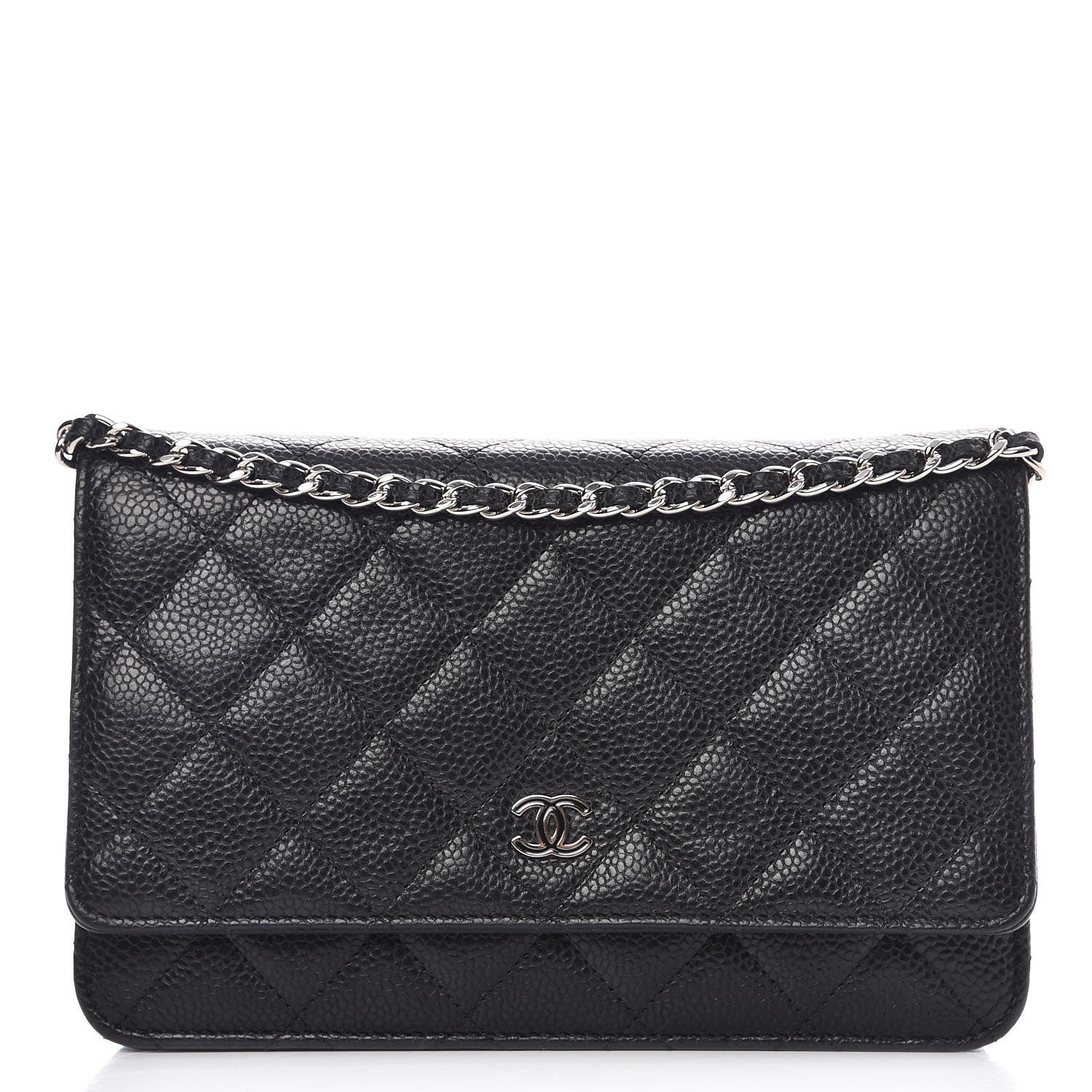 Chanel Caviar Quilted Wallet On Chain WOC Black 1 of 9
