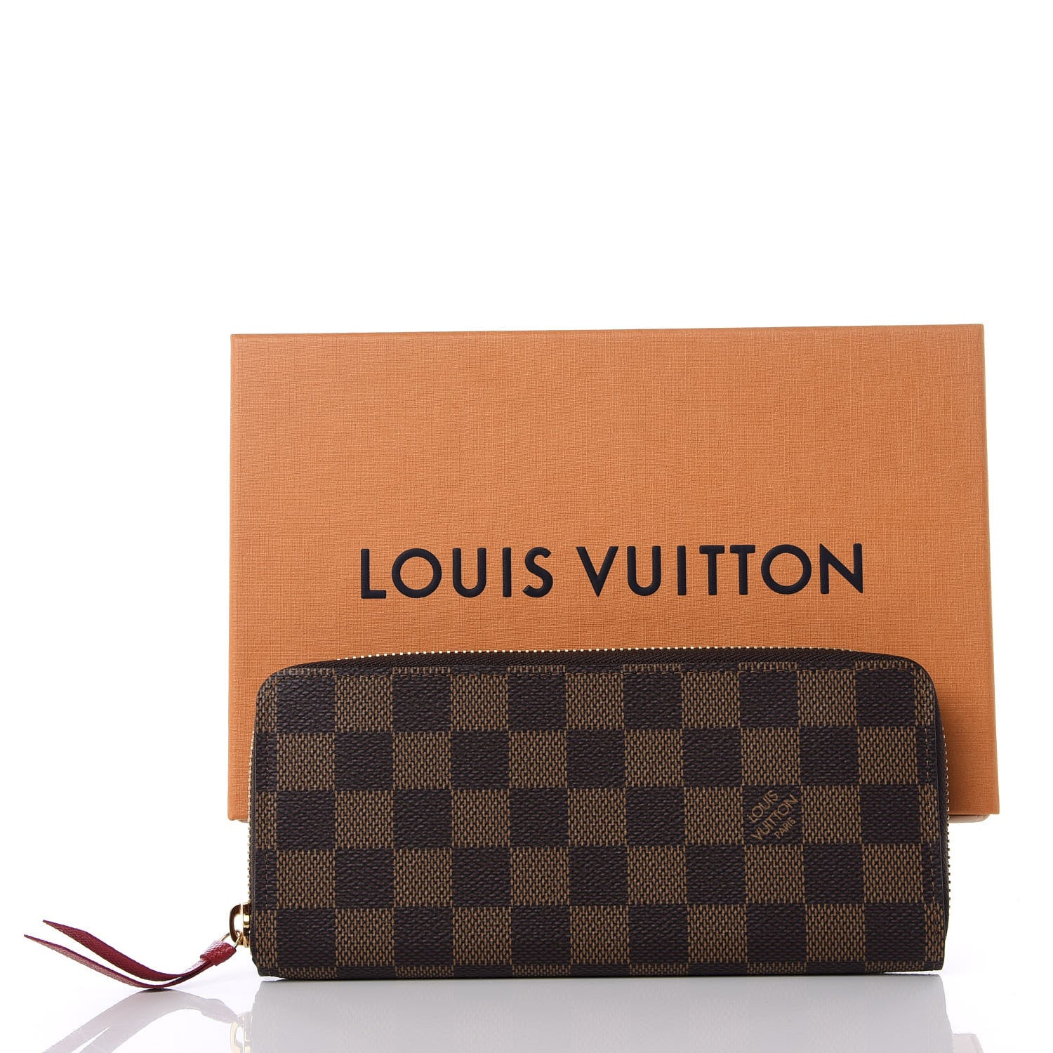 Louis Vuitton Damier Ebene Clemence Wallet Cherry 10 of 10
