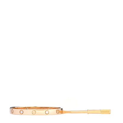 Cartier 18K Yellow Gold 4 Diamond LOVE Bracelet 17 4 of 4