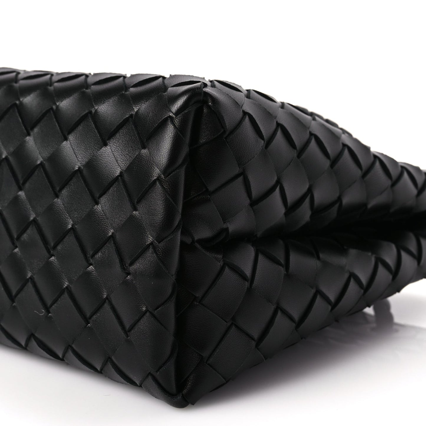 Nappa Intrecciato Small Andiamo Shoulder Bag Black