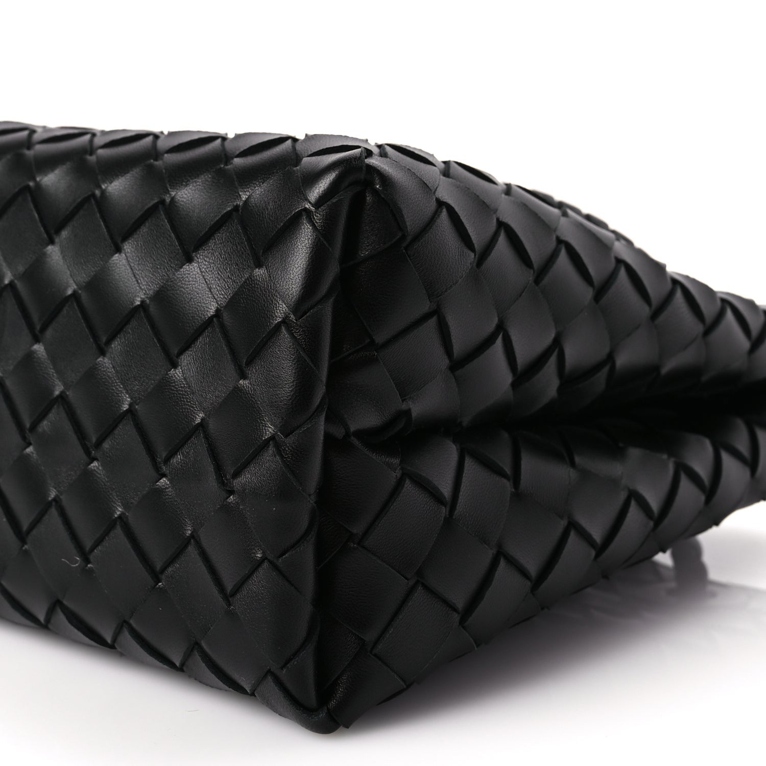 Bottega Veneta Nappa Intrecciato Small Andiamo Shoulder Bag Black 7 of 8