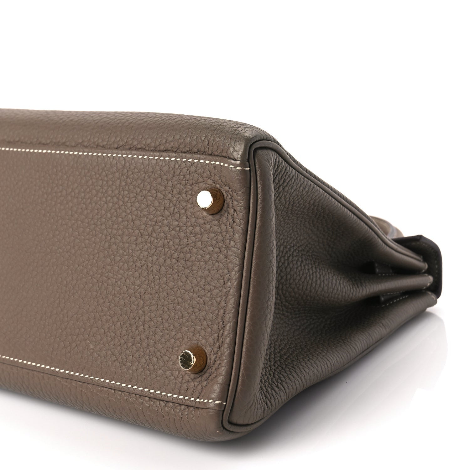 Hermes Taurillon Clemence Kelly Retourne 28 Etoupe 9 of 9