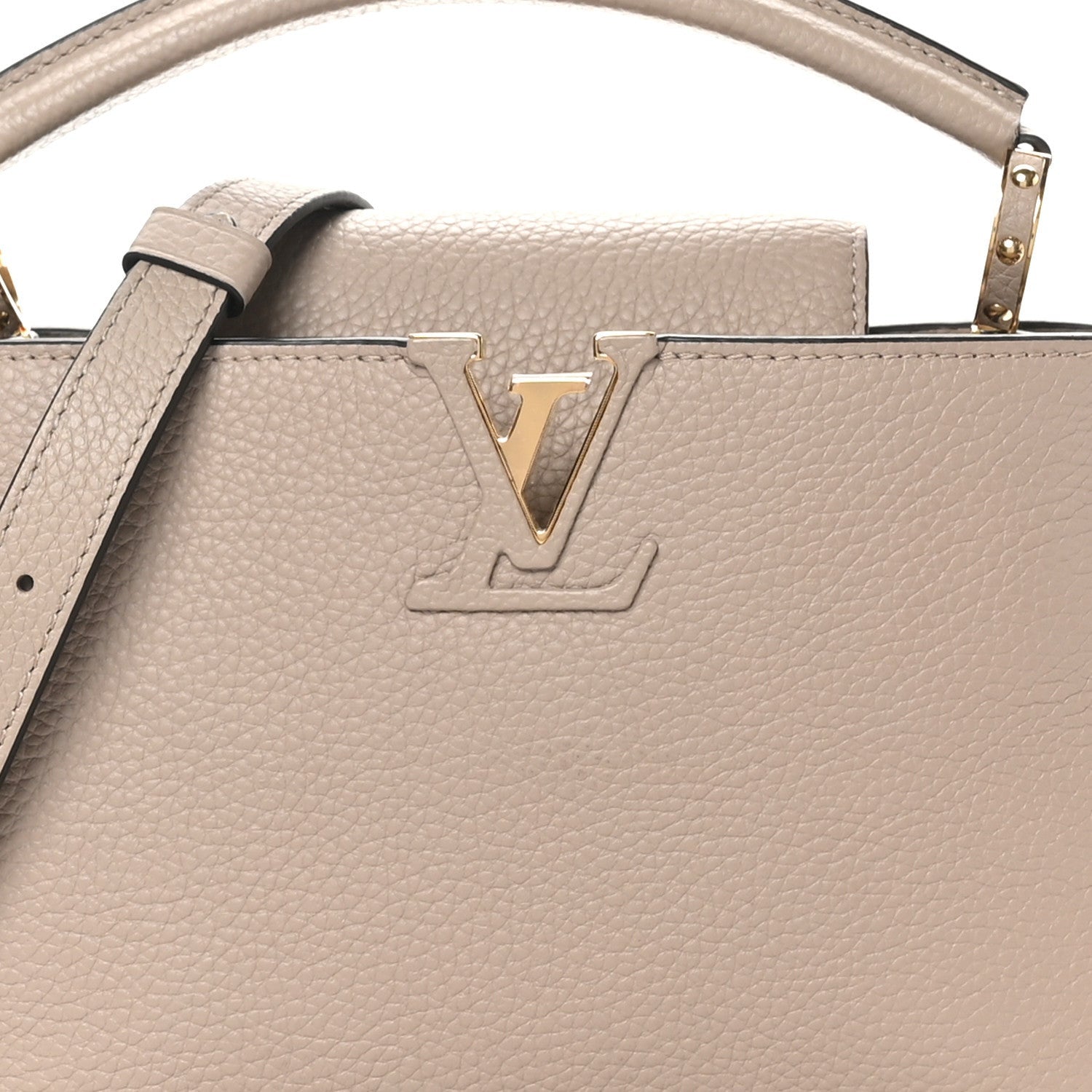Louis Vuitton Taurillon Capucines BB Galet 7 of 7