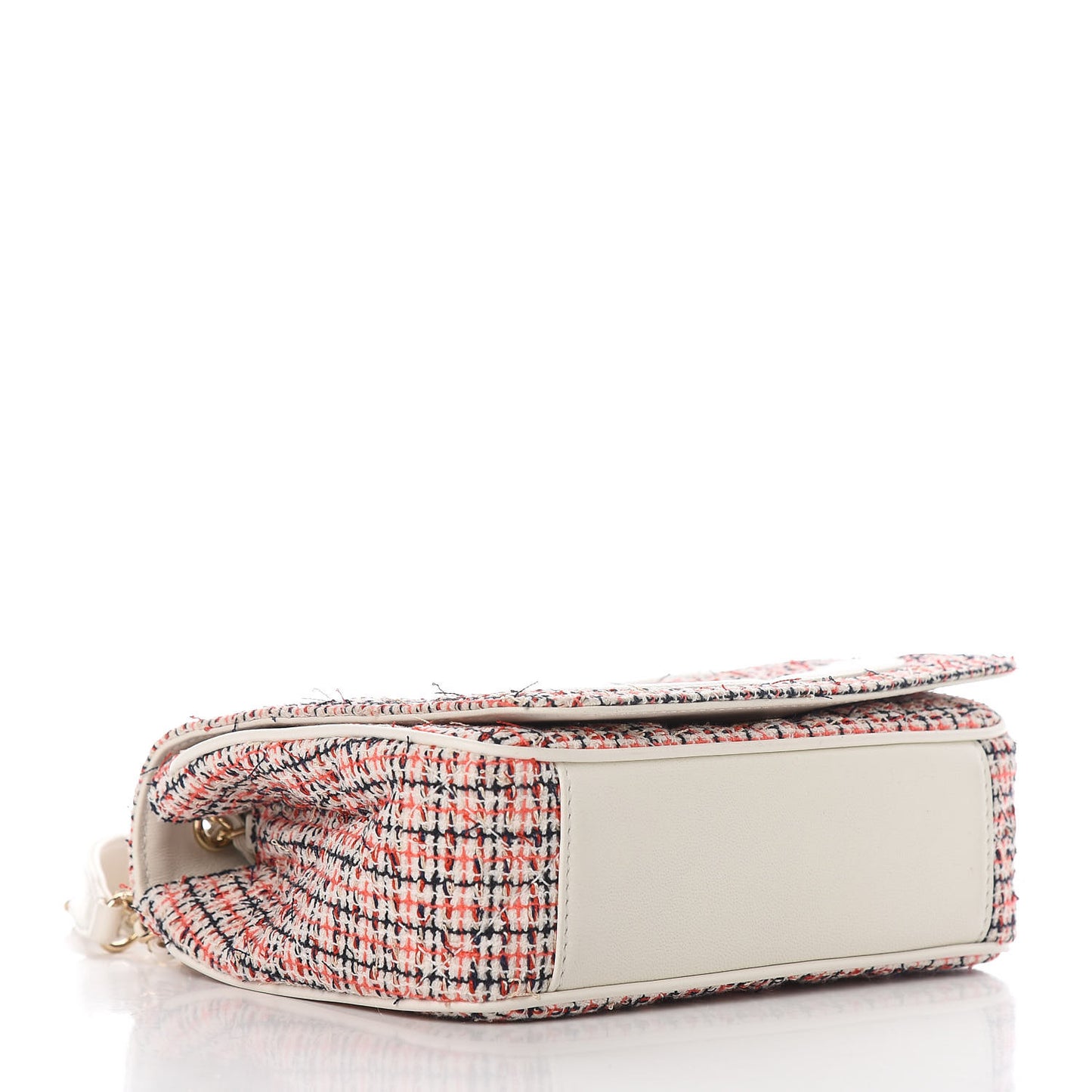 Tweed Lambskin Timeless Flap White