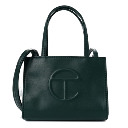 Telfar Vegan Leather Small Shopping Bag Dark Olive 1 of 8