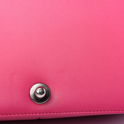 Chanel Lambskin Quilted Medium Boy Flap Pink 10 of 12