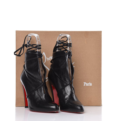 Christian Louboutin Shiny Nappa S.I.T. Rain 100 Ankle Boots 37 Black 13 of 13