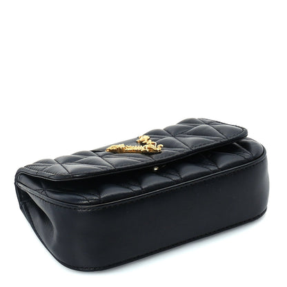 Versace Nappa Quilted Virtus Evening Bag Black 3 of 8