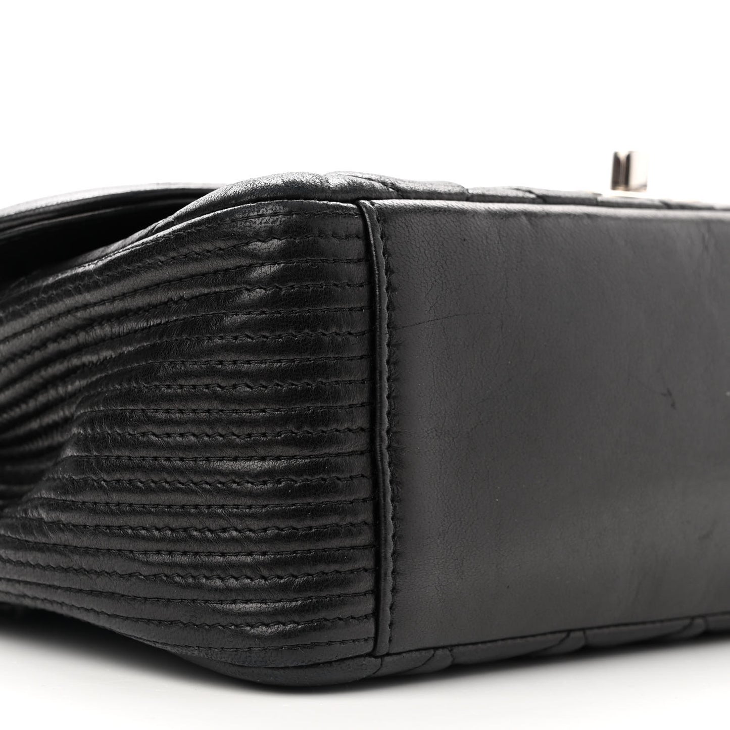 Lambskin Medium Coco Rider Flap Black