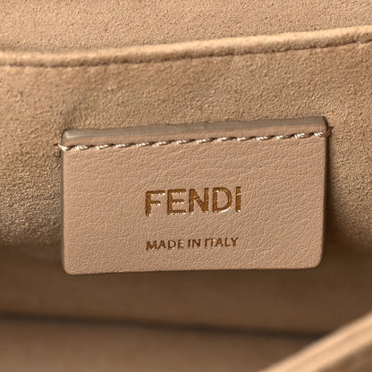 Fendi Vitello Liberty Scalloped Studded Small Kan I Shoulder Bag  Camelia 5 of 8