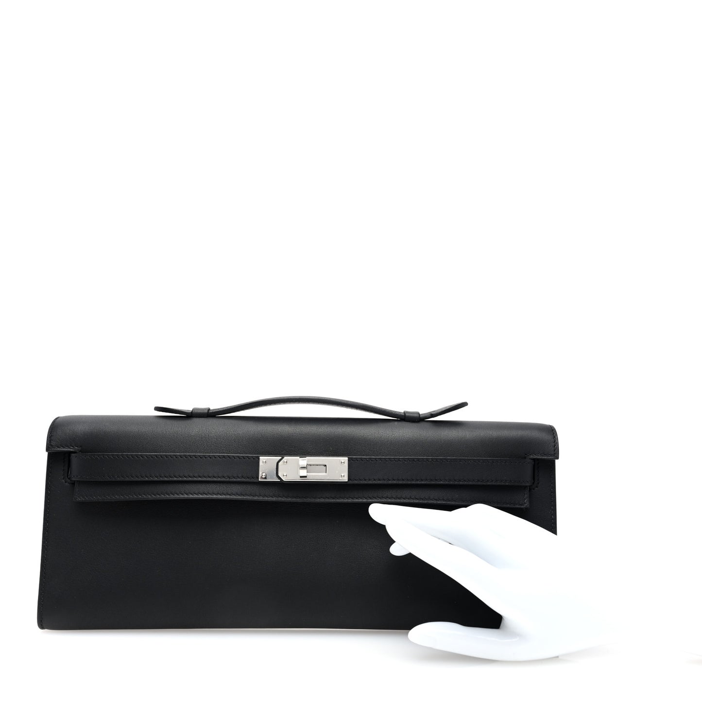 Swift Kelly Cut Clutch Pochette Black