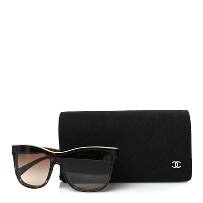 Chanel Acetate Logo Shield Sunglasses 5418  Tortoise 7 of 7