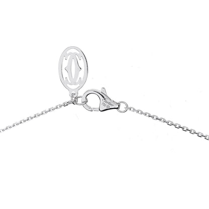 Cartier 18K White Gold 12 Diamond D'Amour Station Necklace 5 of 6