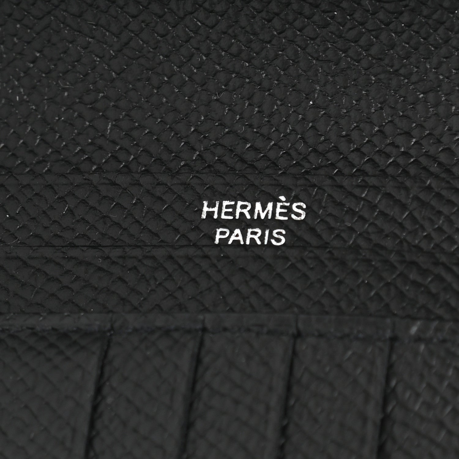 Hermes Epsom Monochrome Bearn Compact Wallet Black 6 of 9