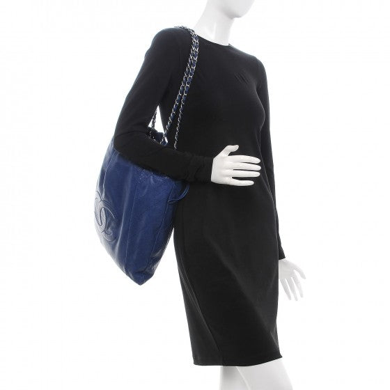 Caviar 31 Drawstring Tote Dark Blue