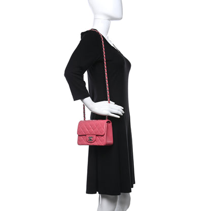 Chanel Lambskin Quilted Mini Square Flap Pink 2 of 9