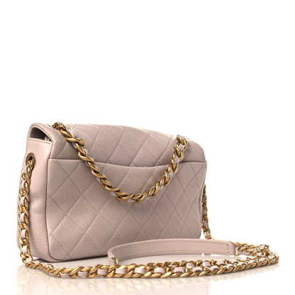 Chanel Shiny Lambskin Quilted Medium Fashion Therapy Flap Bag Lilac 3 of 9