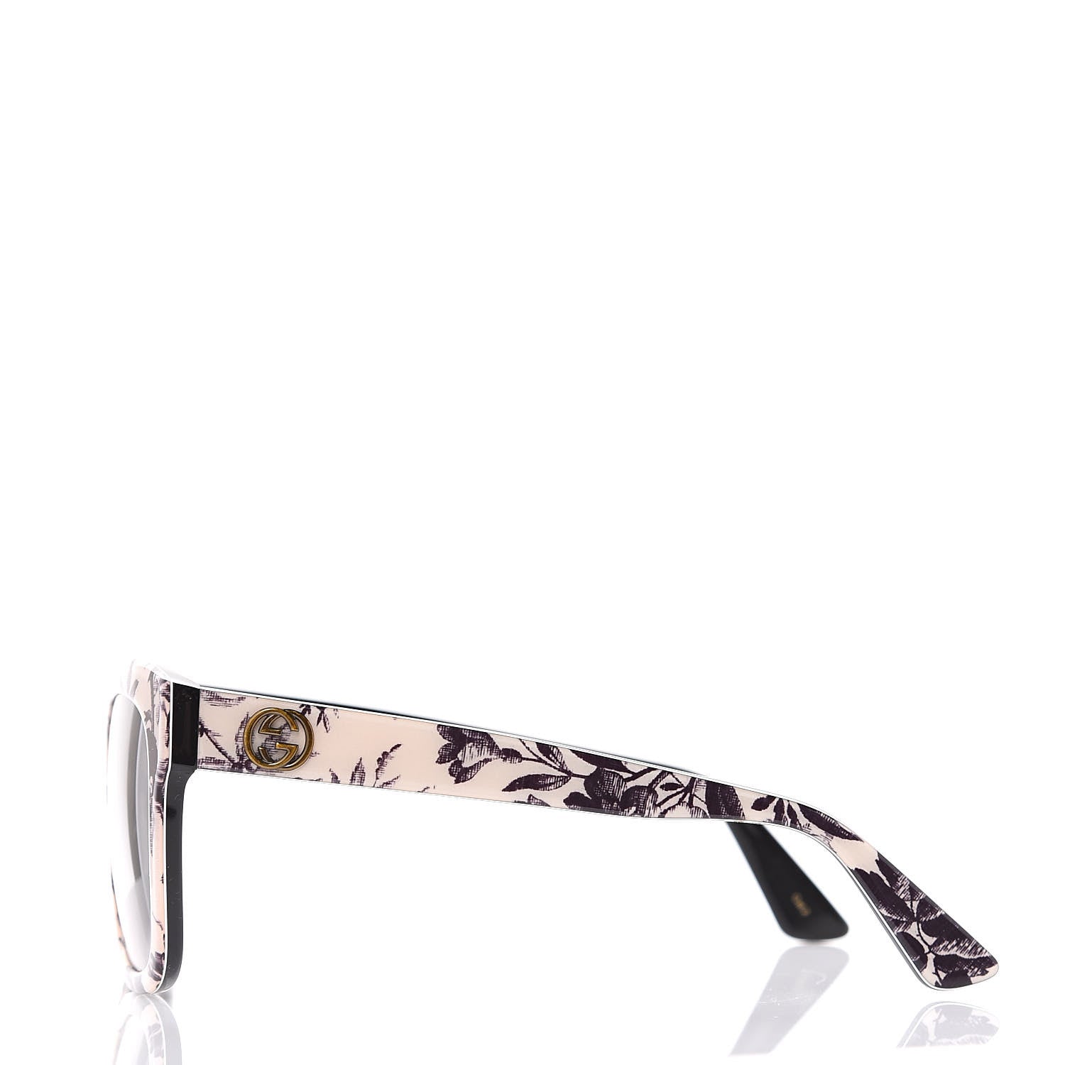 Gucci Acetate Herbarium Print Square Frame Sunglasses GG0032S Grey 2 of 6
